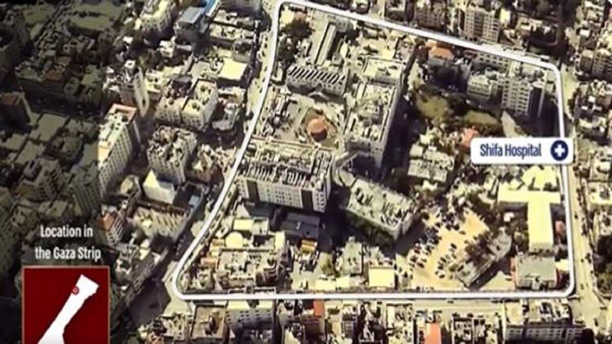इजरायल ने दी अस्पताल को उड़ाने की धमकी (फोटो- IDF Video ScreenGrab)