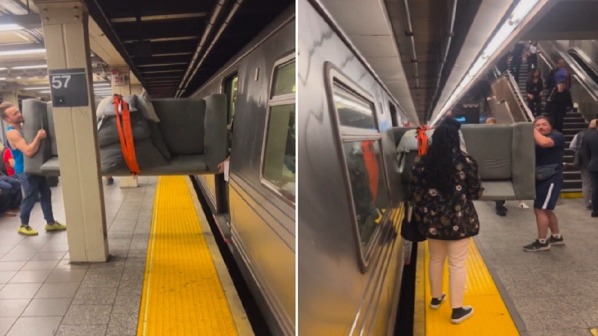 मेट्रो में सीट का झगड़ा ही खत्म..., ट्रेन में ये क्या ले आया शख्स, मजेदार VIDEO VIRAL