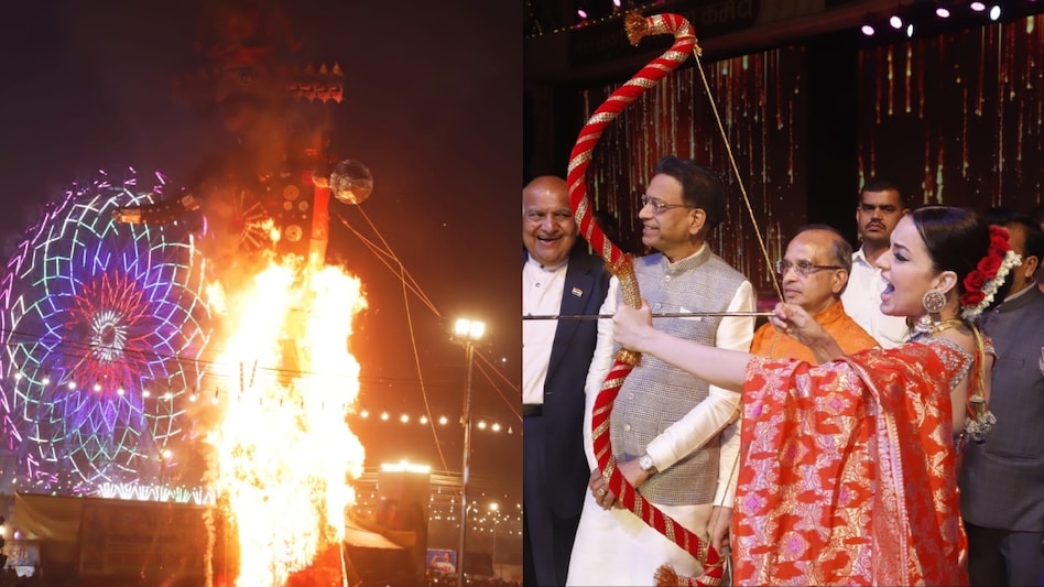 कंगना ने किया रावण दहन, 50 सालों के इतिहास में पहली बार किसी महिला ने किया ये काम कंगना ने किया रावण दहन, 50 सालों के इतिहास में पहली बार किसी महिला ने किया ये काम