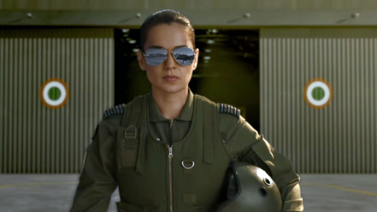 'तेजस' टीजर में कंगना रनौत (क्रेडिट: यूट्यूब) 