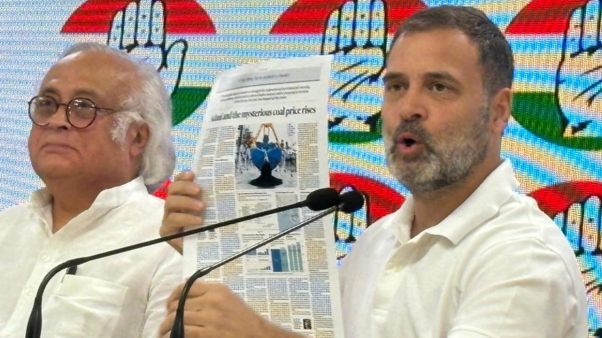 राहुल गांधी ने प्रेस कॉन्फ्रेंस कर अडानी ग्रुप पर फिर आरोप लगाए. (फोटो- आजतक)