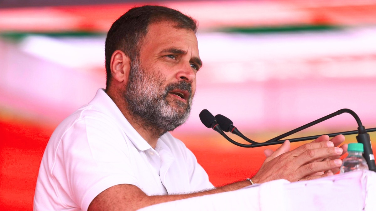 राहुल गांधी ने छत्तीसगढ़ में चुनावी रैली को संबोधित किया (फोटो- PTI)
