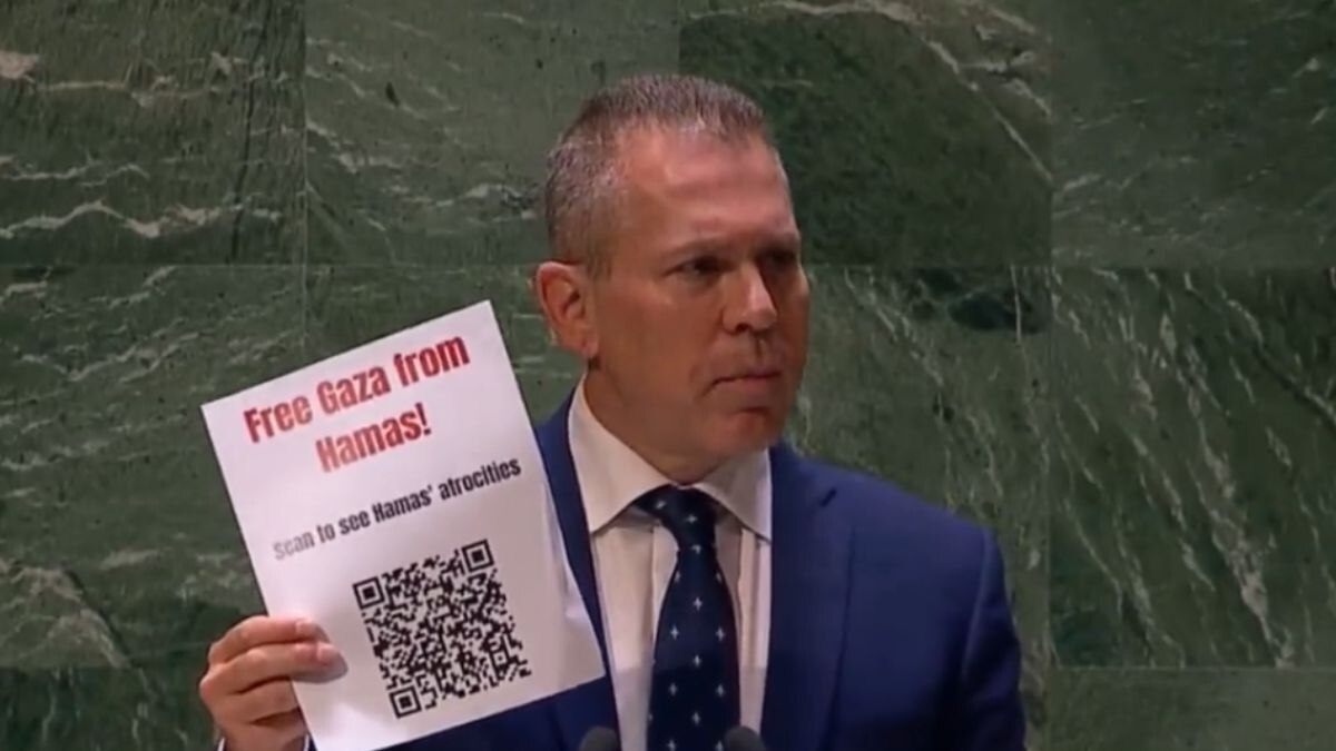 संयुक्त राष्ट्र में इजरायल के राजदूत गिलाद एर्दान 