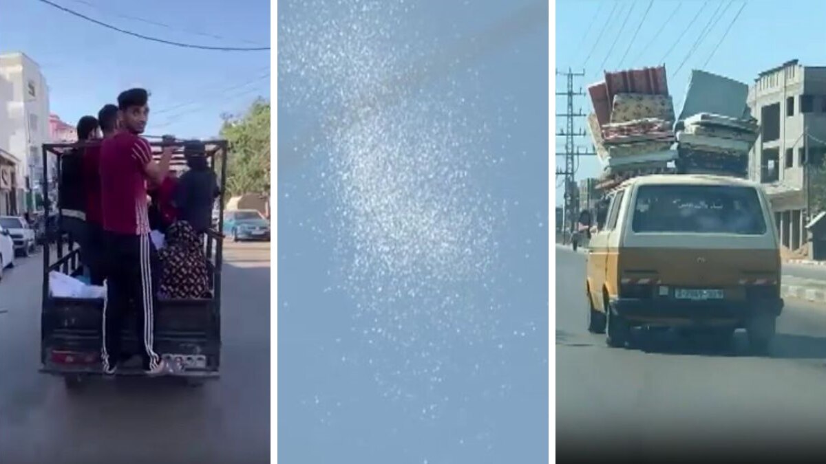 इजरायल की चेतावनी के बाद गाजा छोड़ रहे स्थानीय लोग