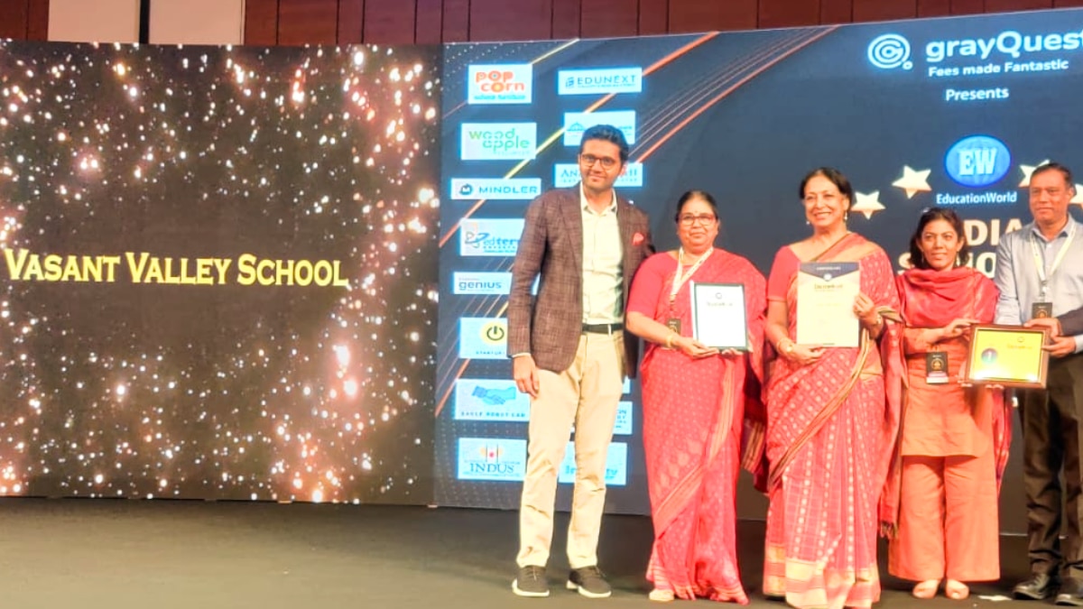 Vasant Valley School को नंबर वन स्कूल चुना गया