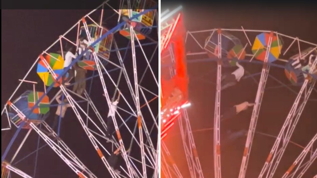 दिल्ली के रामलीला मेले में अचानक रुका झूला, मच गई अफरा-तफरी, आधे घंटे तक हवा में फंसे रहे लोग, Video