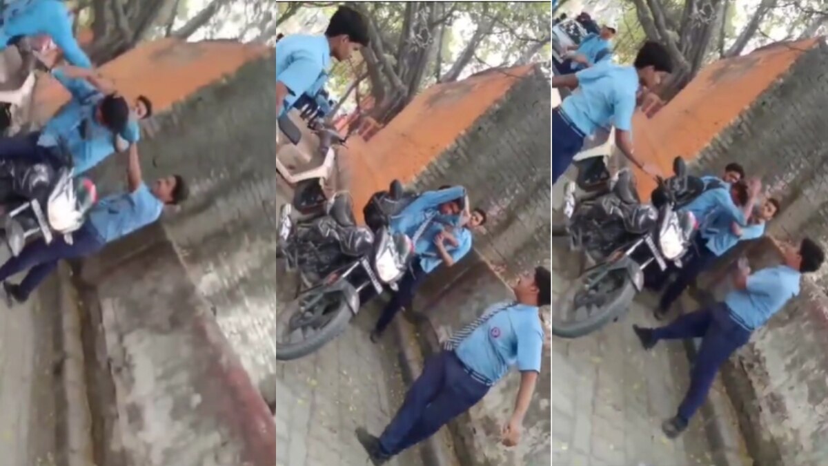 22 सेकेंड में मारे 17 थप्पड़ और तीन जूते, स्कूली छात्र ने साथी छात्र की कर दी पिटाई – 17 slaps and three shoes were given in 22 seconds In Kanpur school student beat fellow student lclcn