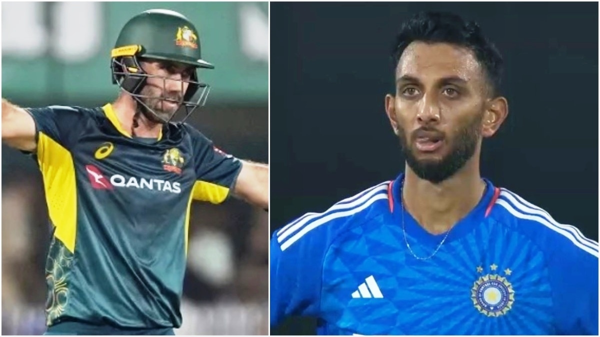 प्रस‍िद्ध कृष्णा की तीसरे टी20 में जमकर धुनाई हुई (@BCCI)