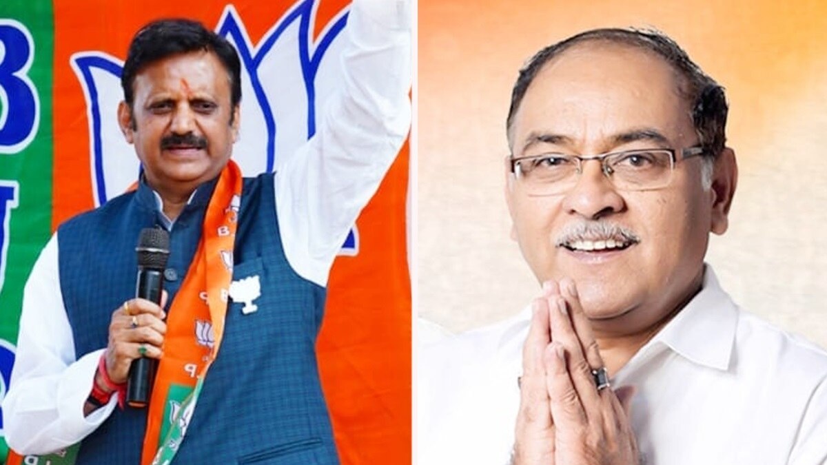 BJP प्रत्याशी राजेंद्र शुक्ला और कांग्रेस के राजेंद्र शर्मा.  