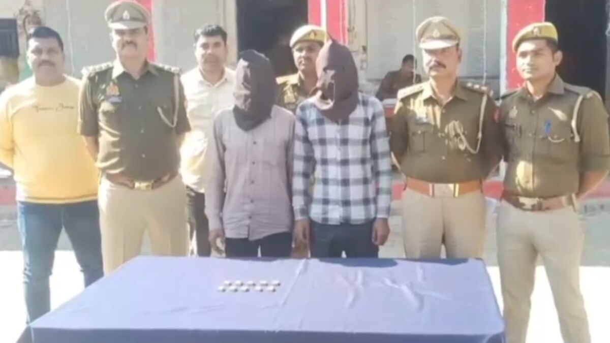 श्रावस्ती पुलिस की गिरफ्त में आरोपी.