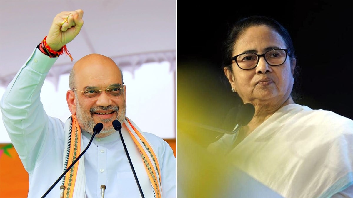 shah mamata अमित शाह के निशाने पर गैर-बीजेपी शासित राज्य, दो-दो हाथ की शुरुआत ममता बनर्जी से - amit shah mission 2024 againt opposition ruled states begins with mamata banerjee west bengal opnm1 -