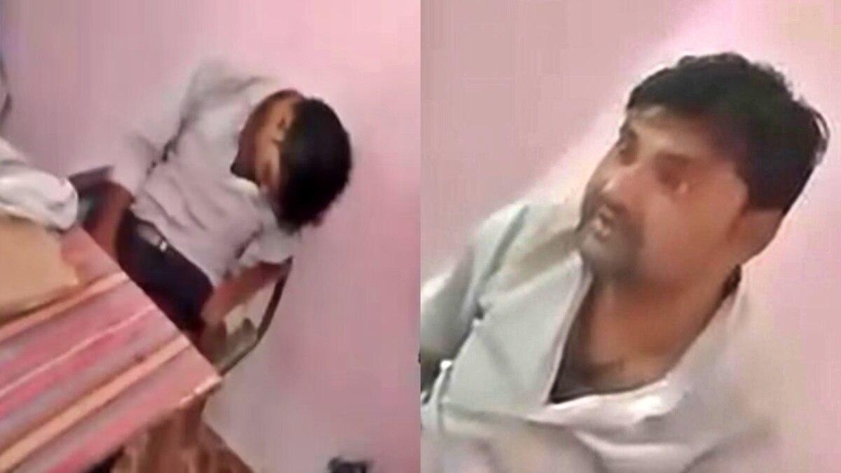 हमीरपुर: स्कूल में नशे में दिखा धुत टीचर 