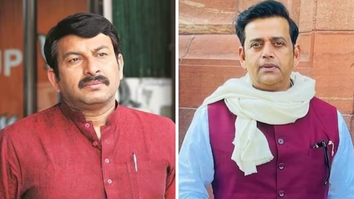 बीजेपी सांसद मनोज तिवारी और रवि किशन (फाइल फोटो)