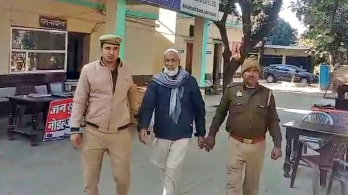 बिजनौर पुलिस की गिरफ्त में हाशिम 