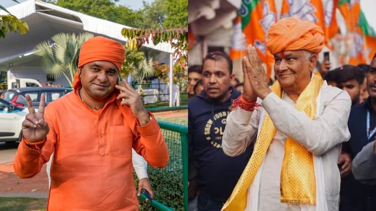 किरोणी लाल मी​णा के समर्थक दौसा में और बाबा बालकनाथ के समर्थक मस्तनाथ मठ में मिठाइयां बांट रहे हैं.