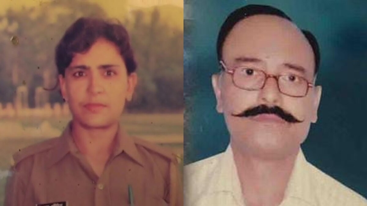 मृतक पत्नी और आरोपी पति की फाइल फोटो.