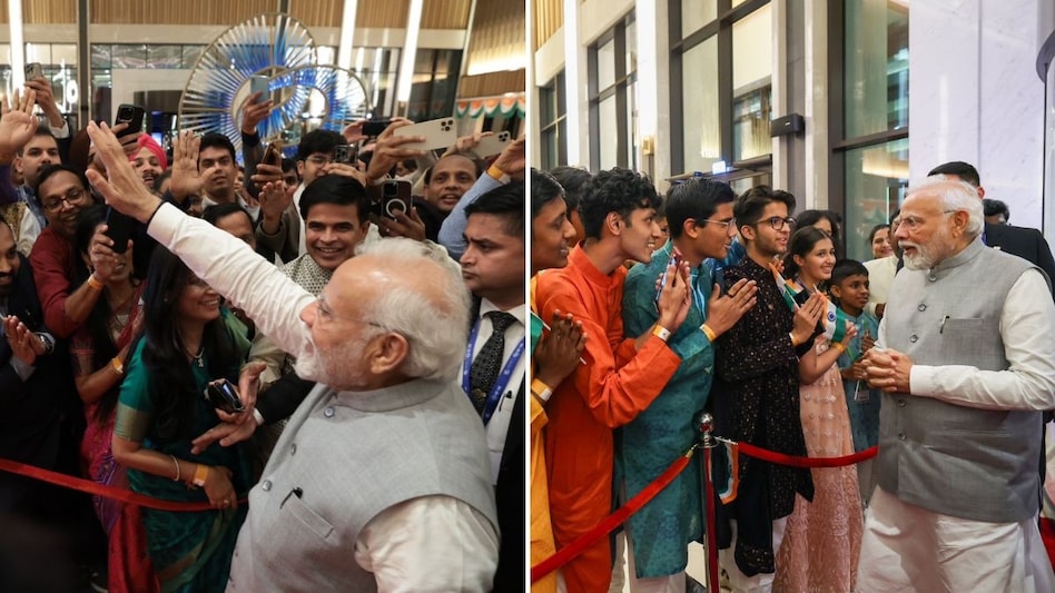 PM Modi in Dubai : PM मोदी का दुबई में हुआ भव्य स्वागत,अबकी बार मोदी सरकार‘ के नारों से गूंज उठा दुबई 3 COP28 में शामिल होने दुबई पहुंचे PM मोदी, भारतीय समुदाय ने किया भव्य स्वागत - PM Modi in Dubai COP28 Summit Indian community Diaspora there ntc - AajTak