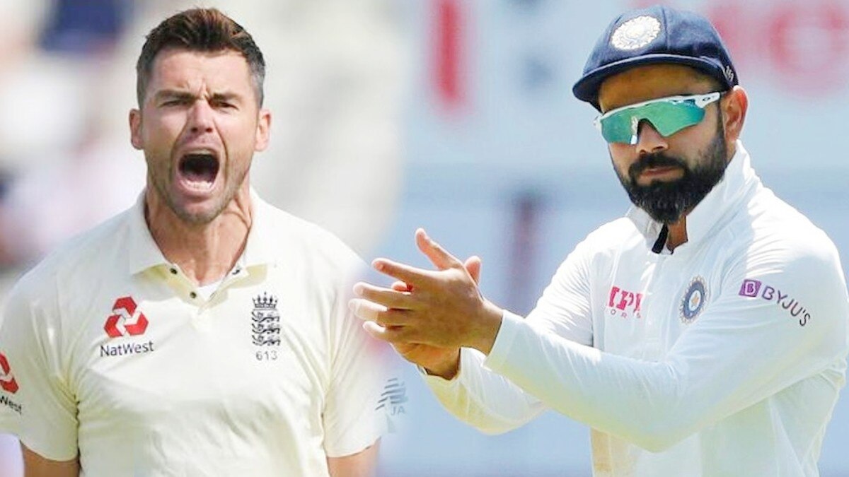 भारतीय स्टार बल्लेबाज विराट कोहली और इंग्लैंड के स्टार तेज गेंदबाज जेम्स एंडरसन.