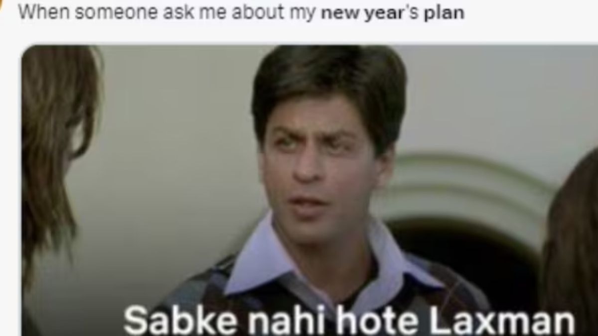 नए साल पर सोशल मीडिया पर शेयर किए गए मीम्स (तस्वीर- X)