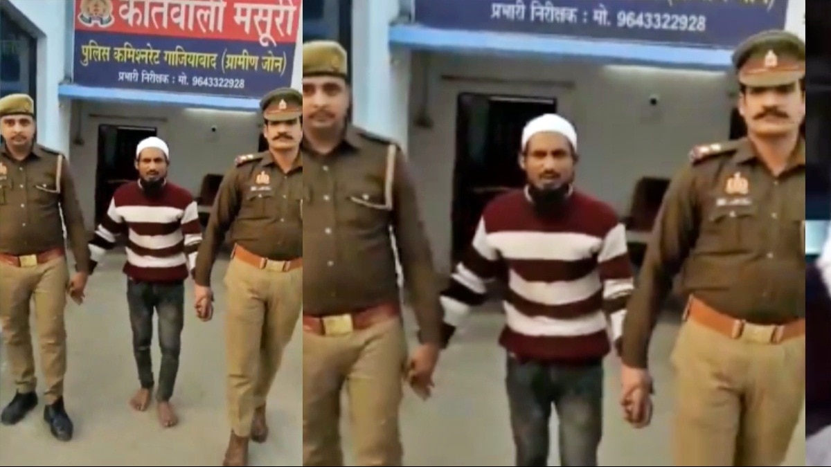 गाजियाबाद पुलिस की गिरफ्त में आरोपी 
