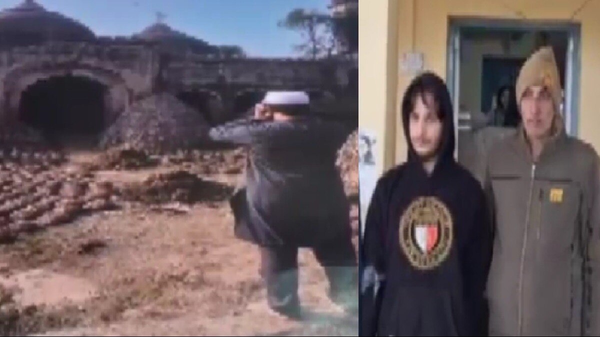 पुलिस की गिरफ्त में आरोपी.