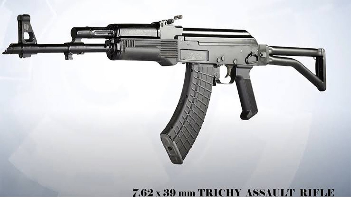 ये है स्वदेशी AK-47 यानी त्रिची असॉल्ट राइफल. 
