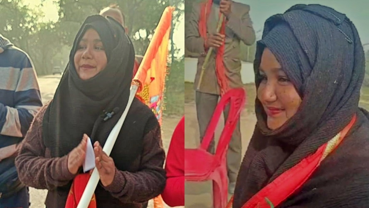 पैदल अयोध्या जा रहीं शबनम शेख 