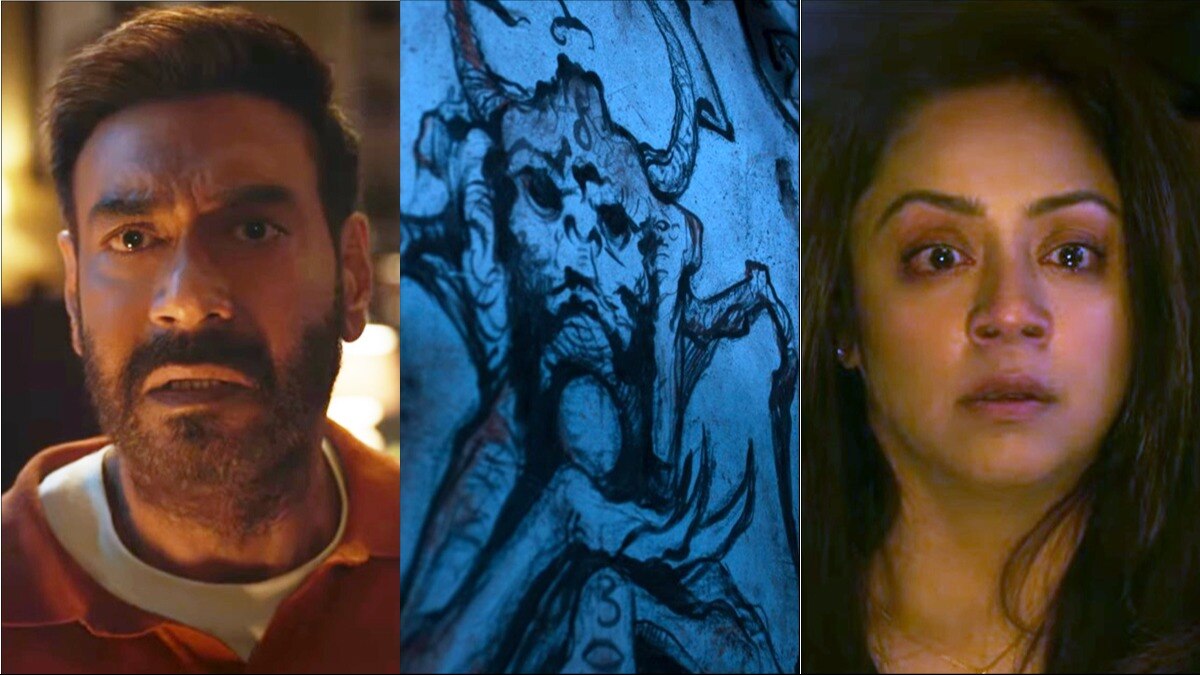 Shaitaan Teaser: काले जादू के खौफनाक खेल में फंसे Ajay Devgn, Jyotika... Madhavan ने रचा शैतानी खेल - shaitaan teaser ajay devgn jyothika trapped in black magic trap set by r madhavan