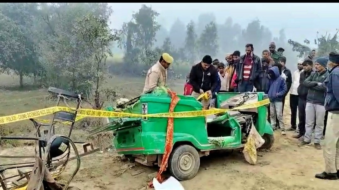 शाहजहांपुर: हादसे के बाद का मंजर 