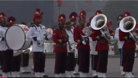 विजय चौक पर बीटिंग द रिट्रीट का आयोजन