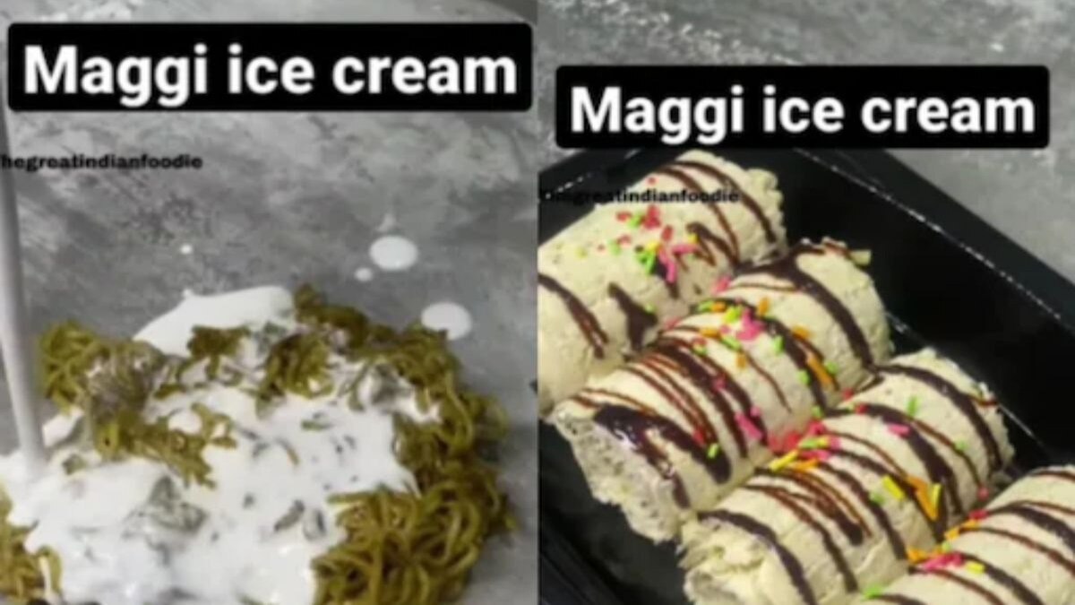 आइसक्रीम डाल फिर Maggi संग हुआ भीषण अत्याचार, गुस्से से आग बबूला हैं मैगी लवर्स   