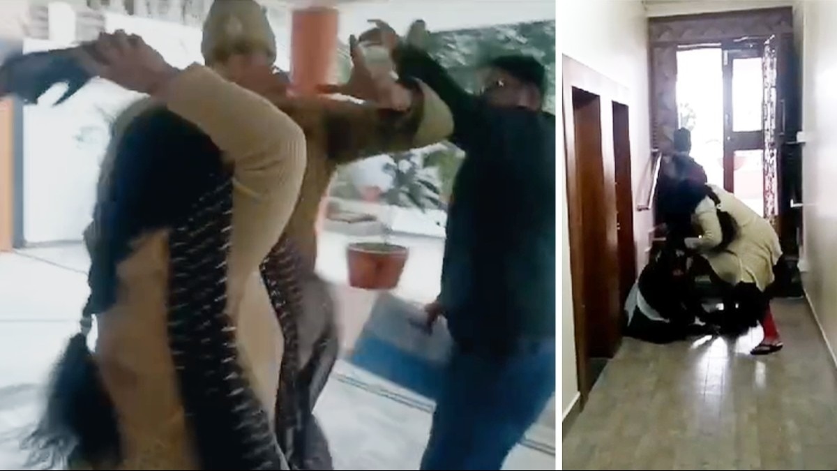पति को प्रेमिका संग रंगे हाथों पकड़ा, भड़की पत्नी ने दोनों की चप्पलों से कर दी धुनाई