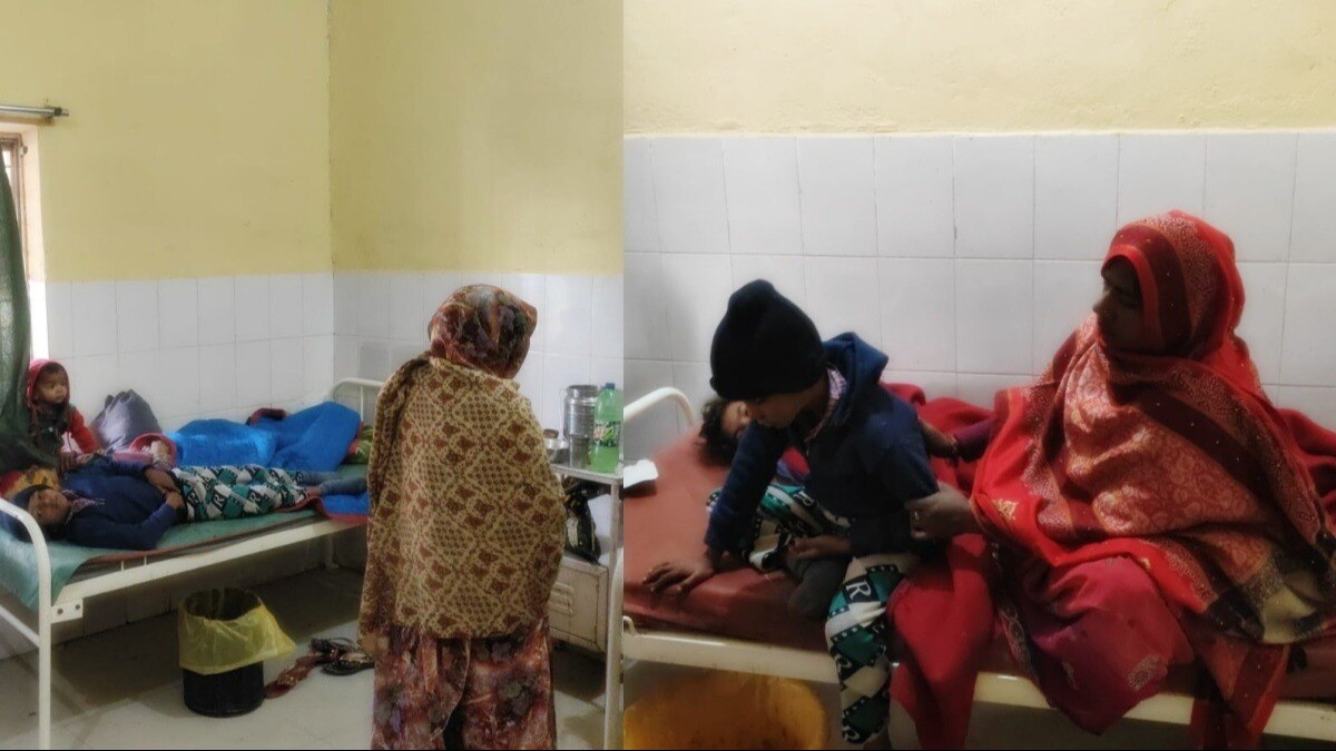 औरिया: बीमार लोगों का अस्पताल में इलाज जारी 