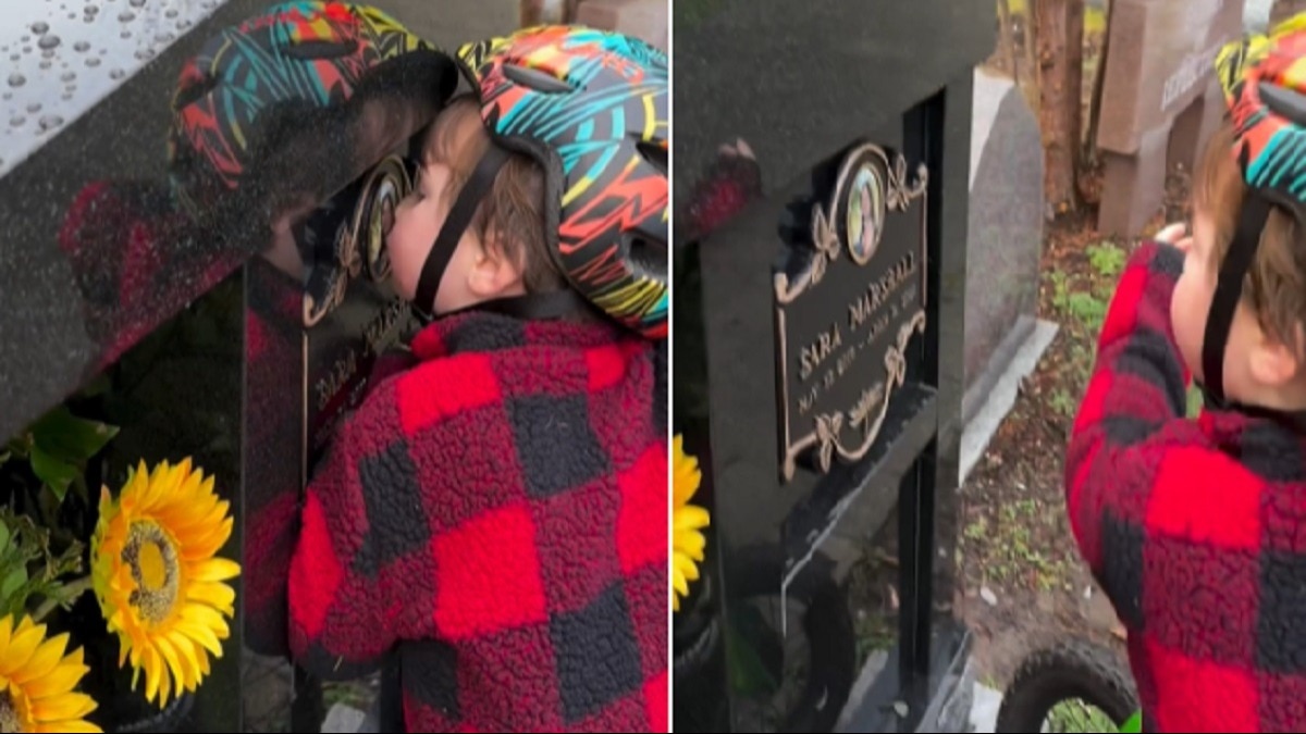 रोज मां की कब्र चूमता है 2 साल का मासूम, कब्रिस्तान में धीरे से कहता है ये बात, रुला देगा VIDEO