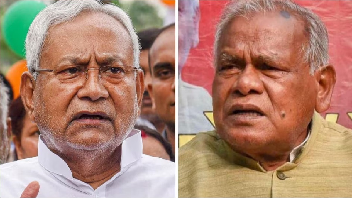 बिहार के सीएम नीतीश कुमार और पूर्व सीएम जीतनराम मांझी. (फाइल फोटो)