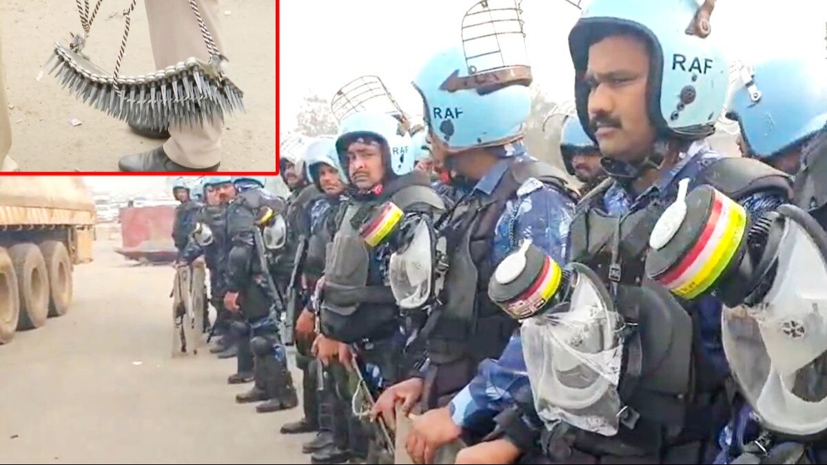 धुआं-धुआं बॉर्डर... ड्रोन से दागे गए आंसू गैस के गोले, पुलिस के हाथों में नए-नए 'हथियार'