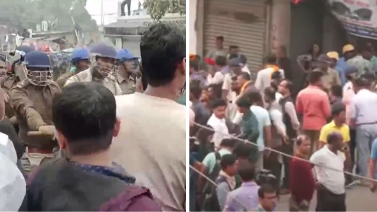 बंगाल: बशीरहाट में बीजेपी कार्यकर्ताओं पर पुलिस का लाठीचार्ज, आंसू गैस के गोले भी दागे
