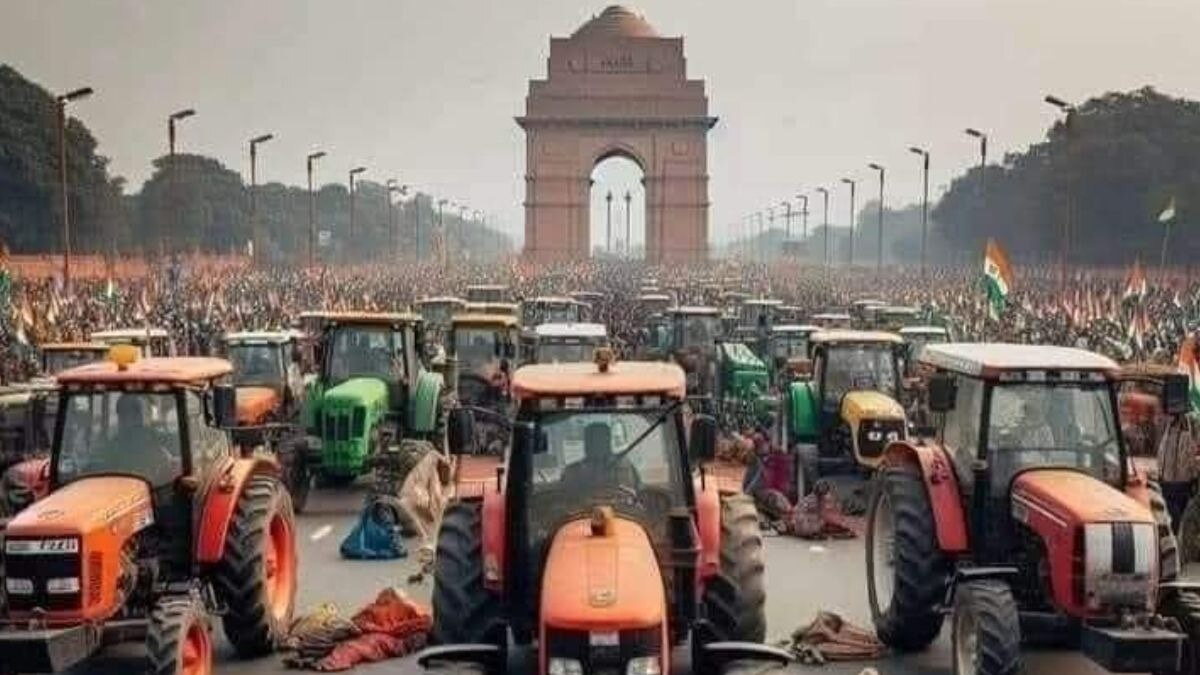 इंडिया गेट, लाल किला... हर जगह कैसे दिख रहे 200 KM दूर बैठे किसान? AI का है कमाल