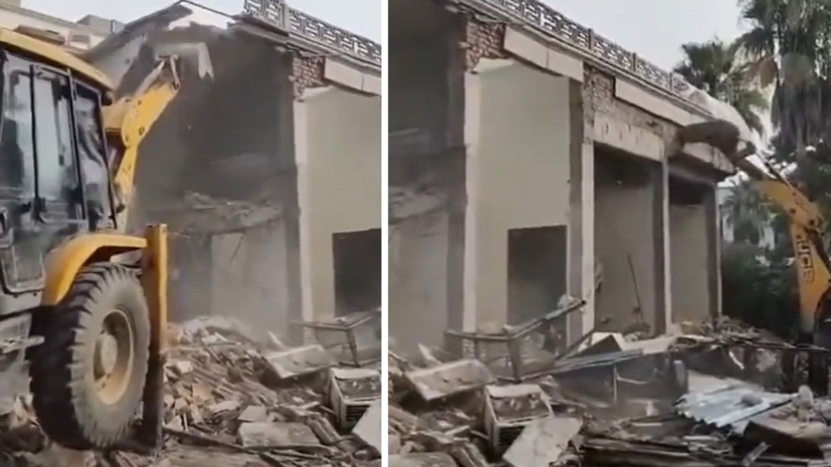 DDA का बुलडोजर एक्शन जारी है