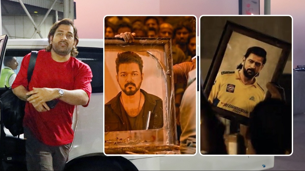 MS Dhoni in Chennai before IPL 2024 