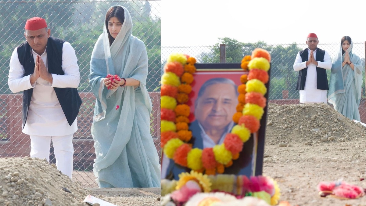 एसपी प्रमुख अखिलेश और उनकी पत्नी डिंपल यादव (फोटो:X/@yadavakhilesh)