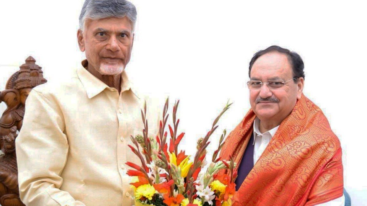 जेपी नड्डा और चंद्रबाबू नायडू. 