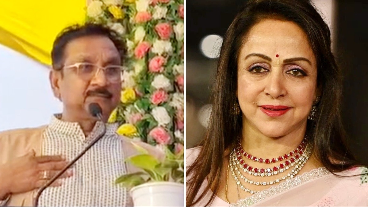 MP के मंत्री विजय शाह और सांसद हेमा मालिनी की तस्वीर. 