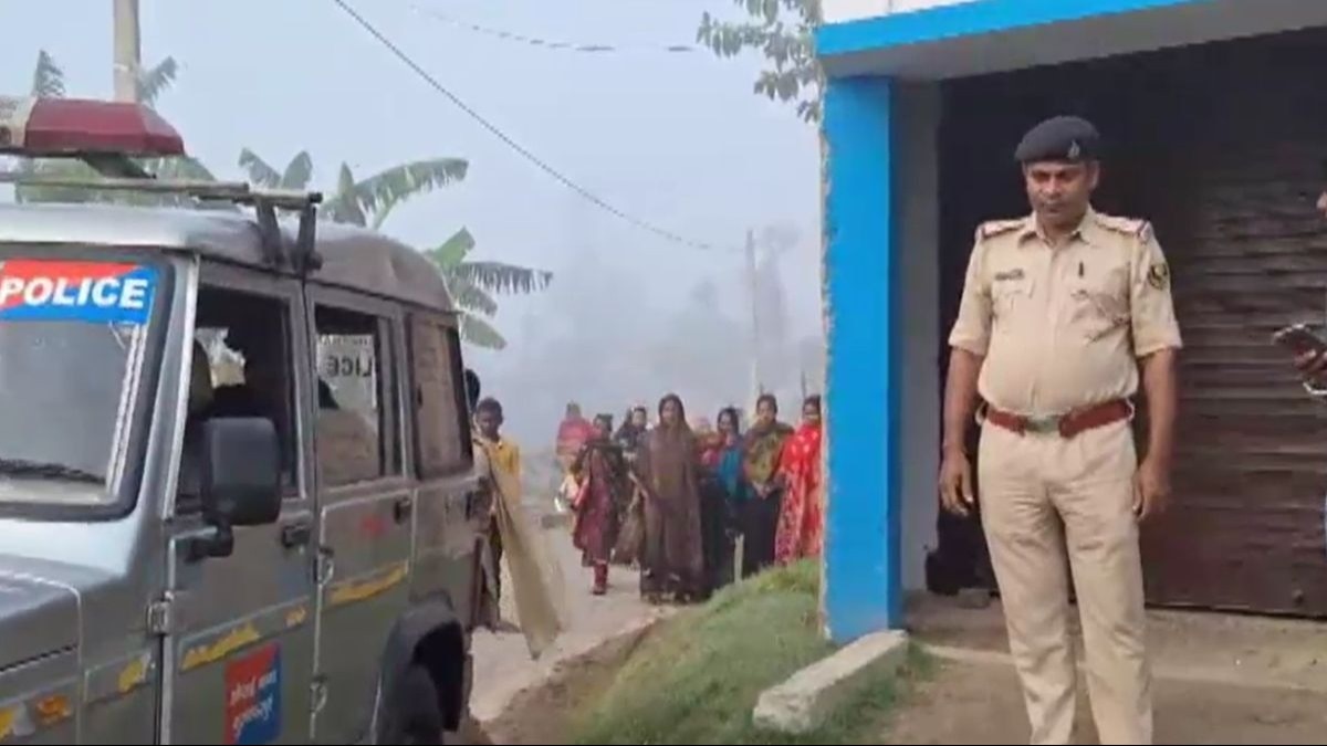 घटना के बाद मौके पर पहुंची पुलिस. 