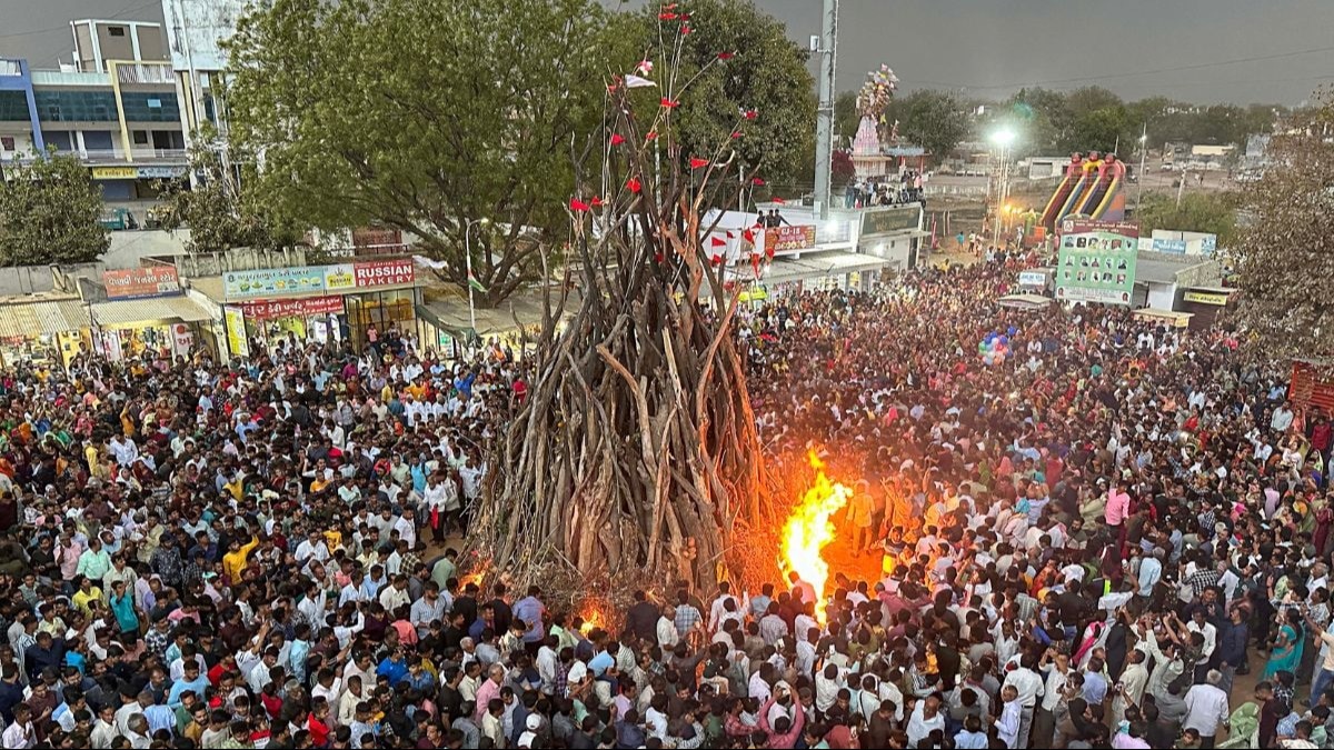 Holika Dahan (File Photo PTI)