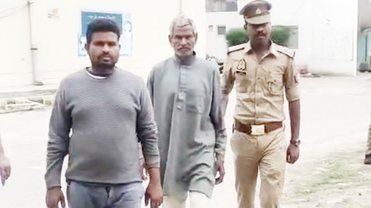 हत्या के आरोप में बाप-बेटा गिरफ्तार 