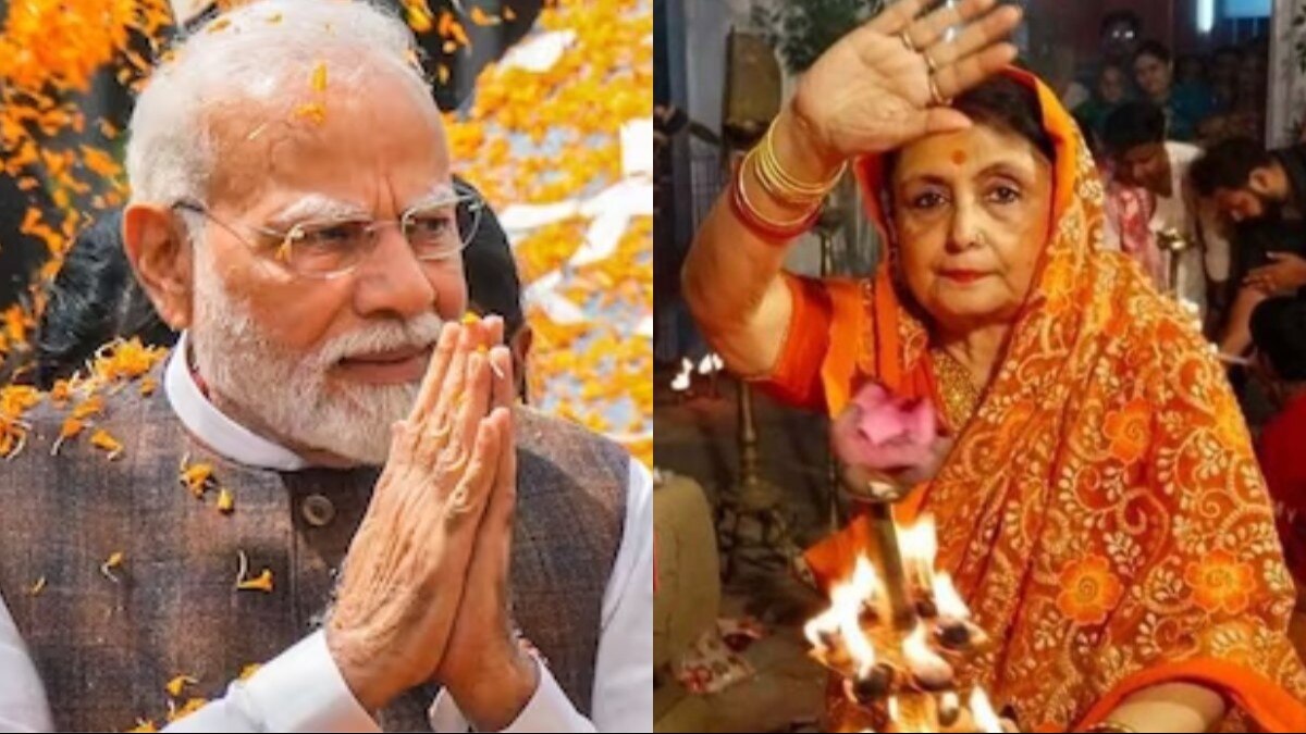 पीएम मोदी ने कृष्णानगर की राजमाता अमृता रॉय से फोन पर बात की. (ANI Photo)