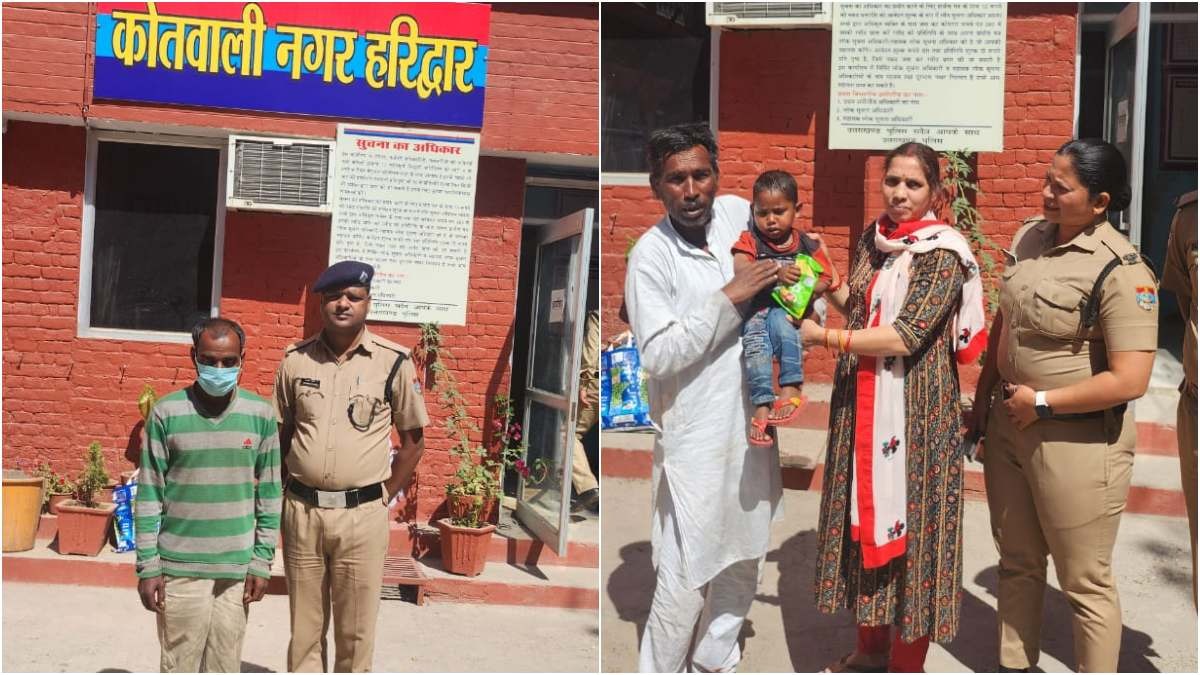 पुलिस ने बच्ची और अपरहण करने वाले आरोपी को शामिल से पकड़ा.