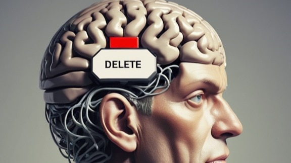 Brain has delete button (AI Image)