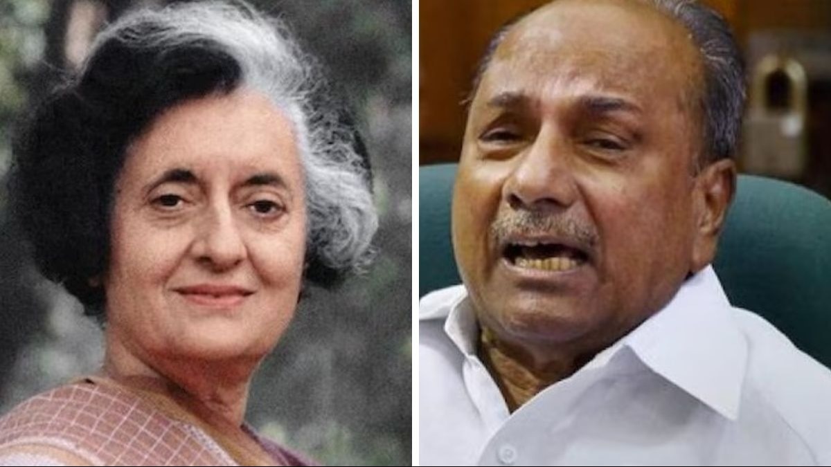 पूर्व प्रधानमंत्री इंदिरा गांधी और एके एंटनी (फाइल फोटो)